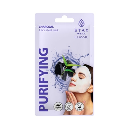 Stay Well PURIFYING Maschera in Tessuto al Carbone 1 di 1