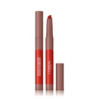  L'Oréal Paris VERY MATTE CRAYON INFAILLIBLE Rossetto effetto opaco, comfort estremo, a lunga durata  1 di 2 