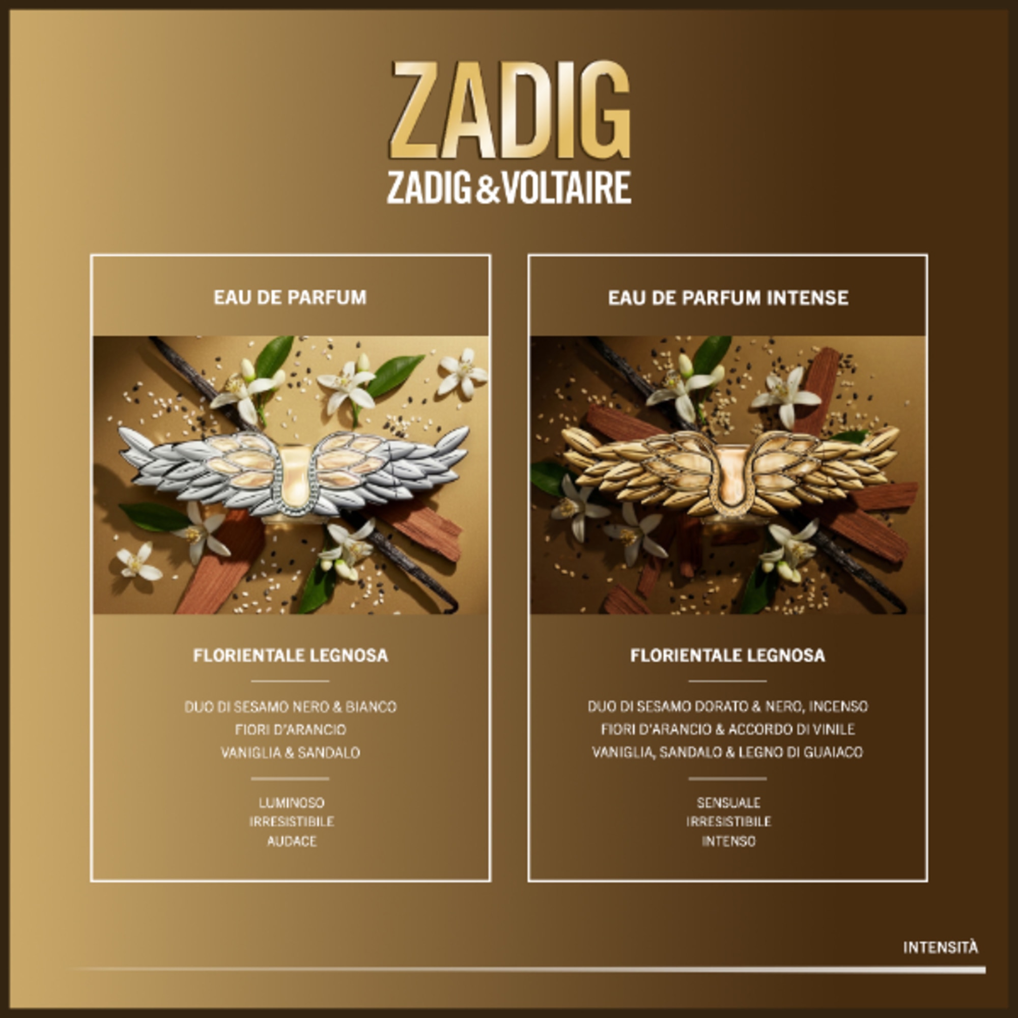 90 ML Zadig & Voltaire ZADIG Eau De Parfum Intense  1 di 6 