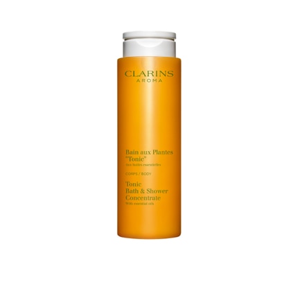 200 ML Clarins BAIN AUX PLANTES "TONIC Bagno Doccia Tonificante Agli Oli Essenziali  1 di 3 