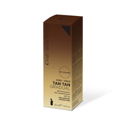 30 ML Diego dalla Palma TAN TAN GRADUAL VISO Siero autoabbronzante al collagene SPF 30  1 di 2 