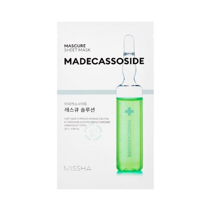 28 ML MISSHA MASCURE SHEET MASK - MADECASSOSIDE Maschera Madecassoside  1 di 1 