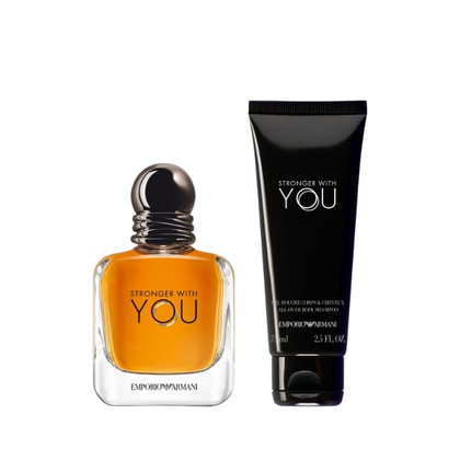 50ml+75ml Giorgio Armani STRONGER WITH YOU EAU DE TOILETTE Cofanetto Regalo  1 di 4 