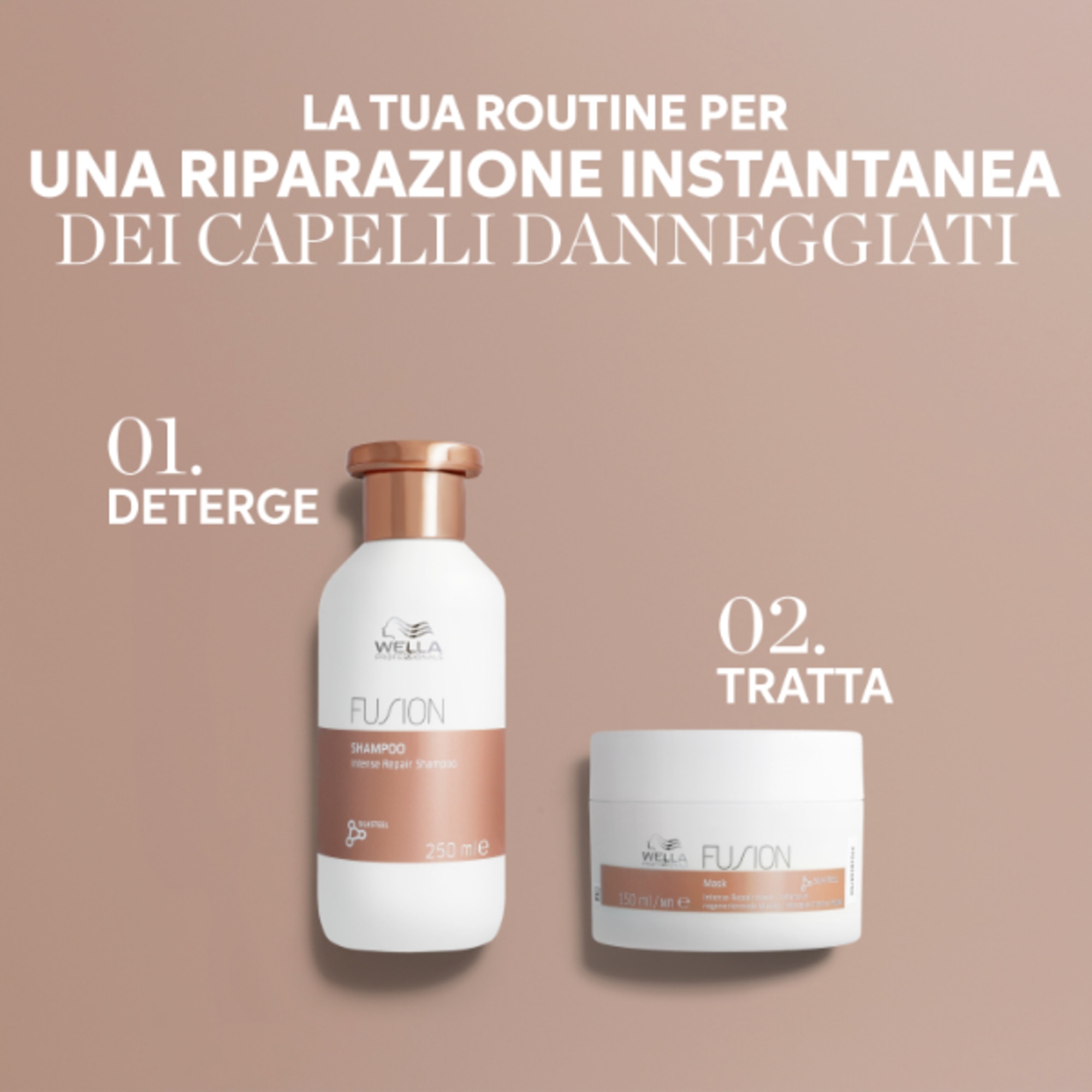 100 ML WELLA FUSION WELLA Shampoo Capelli Danneggiati 1 di 8