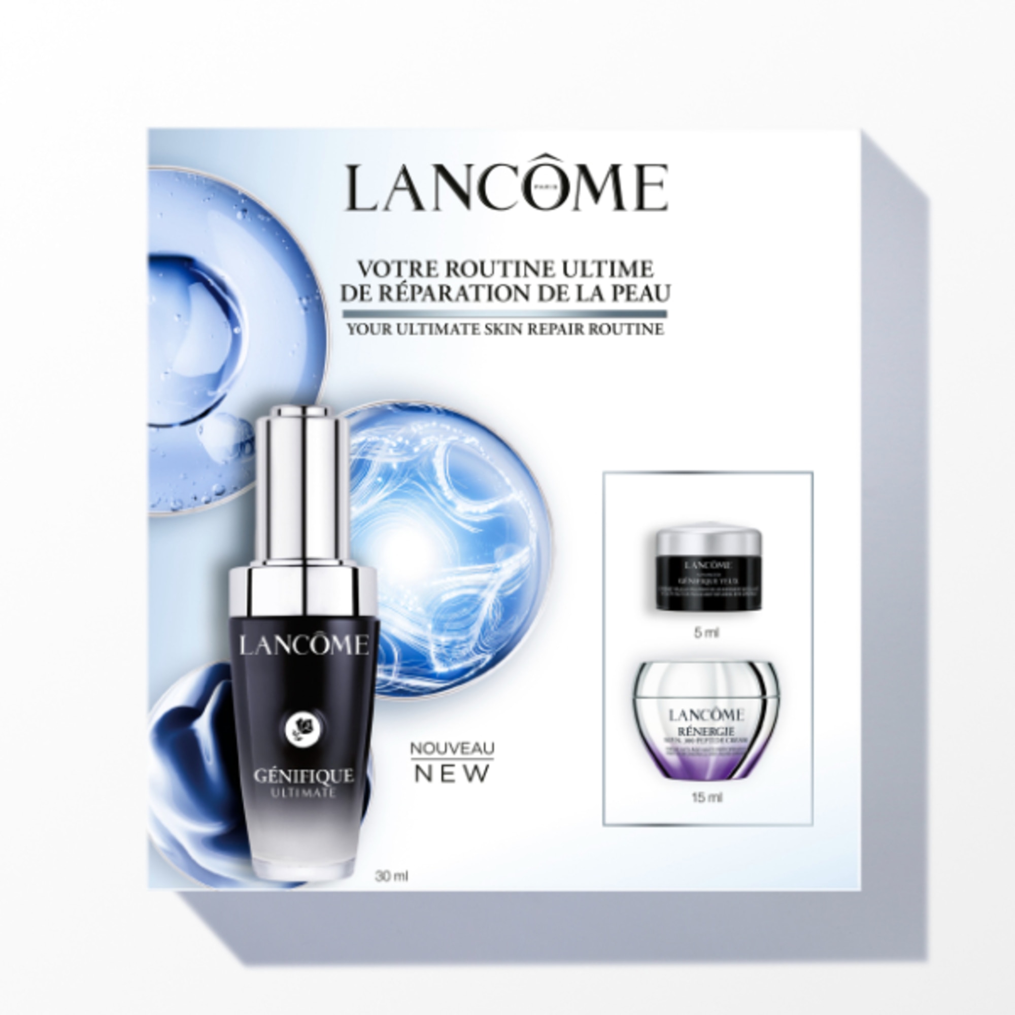 30ml+15ml+5ml Lancôme GÉNIFIQUE Cofanetto Regalo 1 di 2