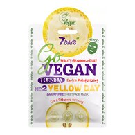 25 G 7Days GOVEGAN - YELLOW DAY Maschera Viso in Tessuto - Super Idratante  1 di 2 