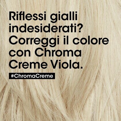 300 ML L'Oreal Professionnel CHROMA CRÈME Shampoo Viola per i capelli biondi a biondi platino  1 di 3 