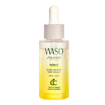 28 ML Shiseido WASO GLOW-ON SHOT Trattamento Viso e Corpo  1 di 3 