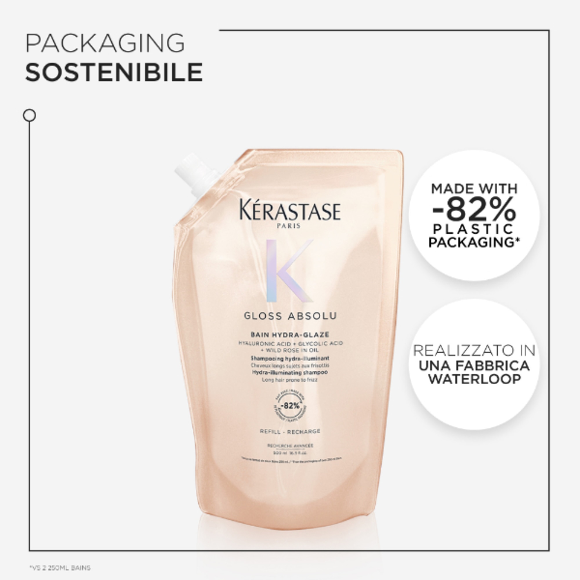 500ml ric Kerastase GLOSS ABSOLU Bain Hydra-glaze  8 di 8 Bain Hydra-glaze