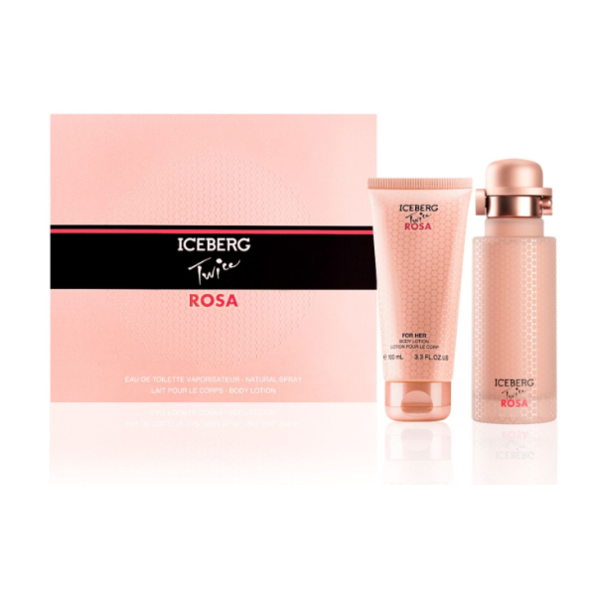 125ml+100ml Iceberg TWICE ROSA Cofanetto Regalo 1 di 2 Cofanetto Regalo