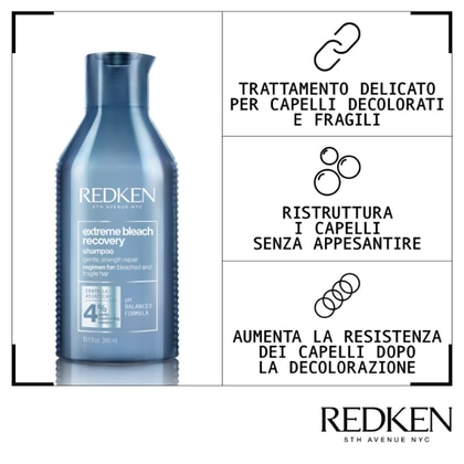 300 ML Redken EXTREME BLEACH RECOVERY Shampoo  1 di 3 