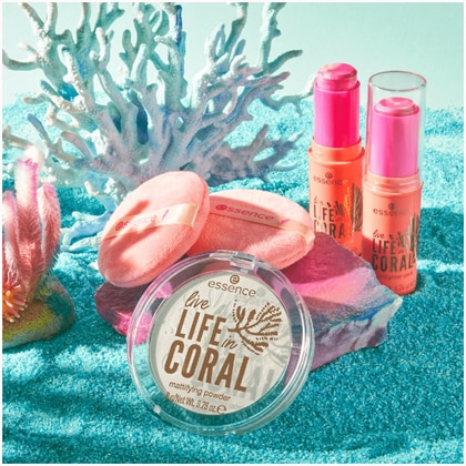  Essence LIVE LIFE IN CORAL DUO SPUGNETTE CIPRIA Spugnette Cipria  1 di 5 