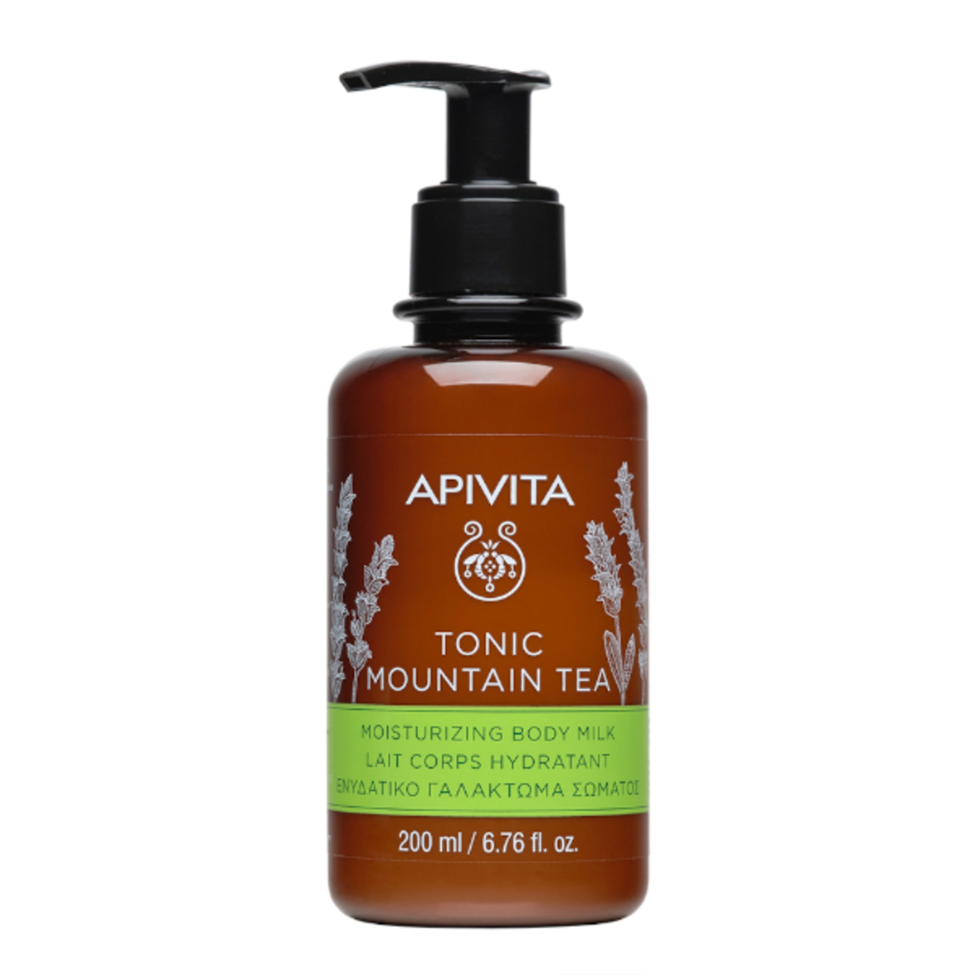 200 ML Apivita TONIC MOUNTAIN TEA Latte Corpo 1 di 7