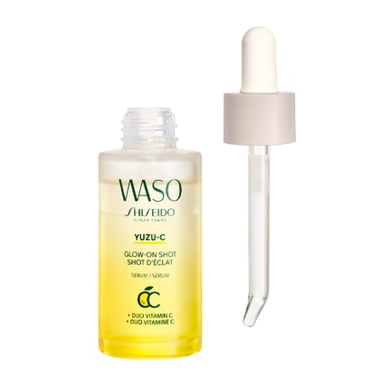 28 ML Shiseido WASO GLOW-ON SHOT Trattamento Viso e Corpo  1 di 3 