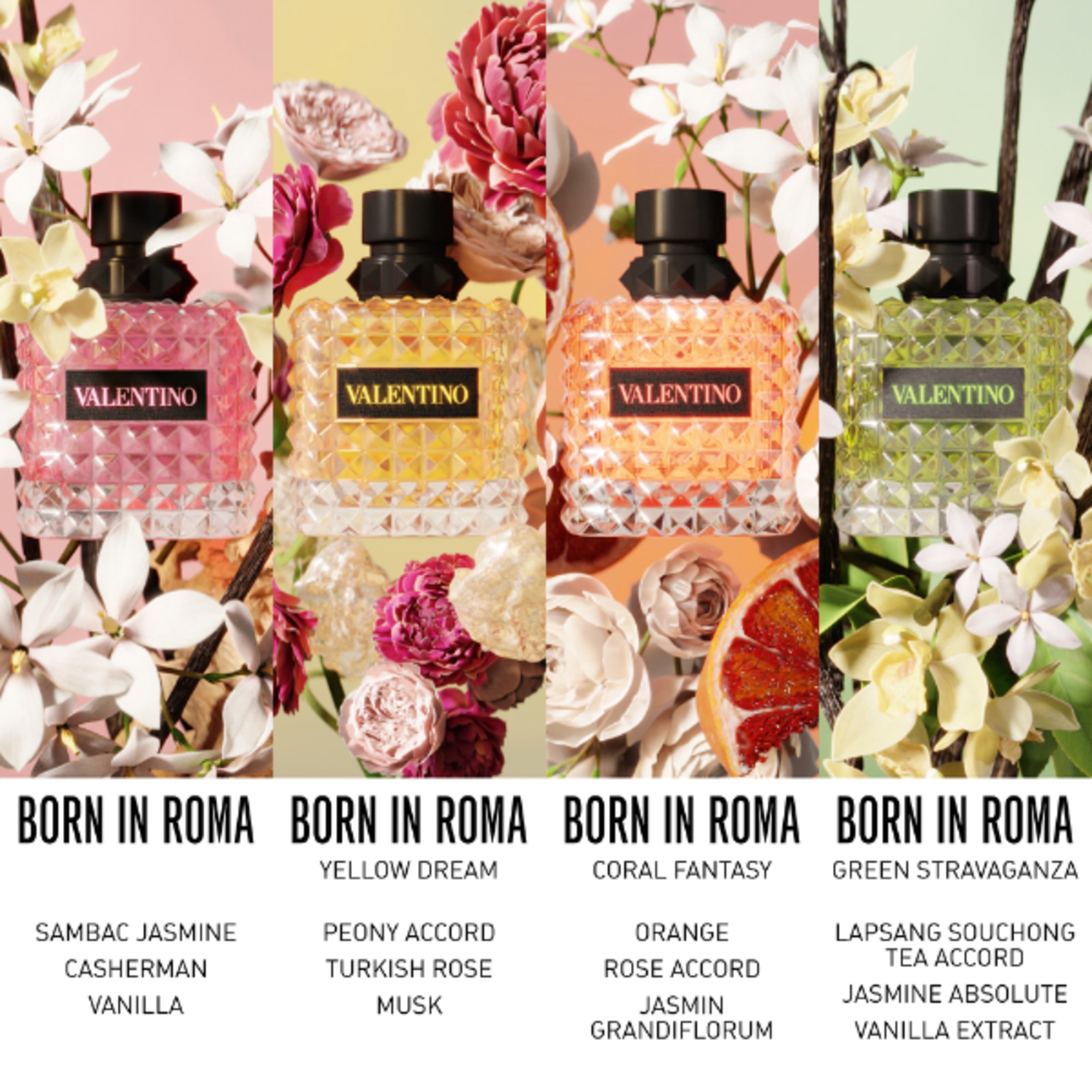100 ML Valentino BORN IN ROMA GREEN DONNA Eau De Parfum 1 di 6