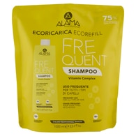 1000 ML ALAMA PROFESSIONAL FREQUENT Ricarica Shampoo Uso Frequente Tutti i Capelli - Eco Refill 1 di 2