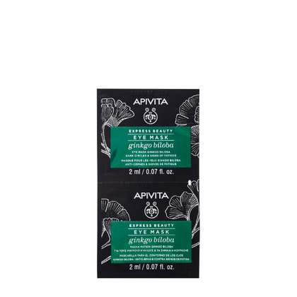 2x8ml Apivita EXPRESS GINGKO BILBOA Maschera Viso  1 di 6 