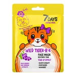 28 G 7Days WILD TIGER-R-R Maschera Viso in Tessuto 1 di 1 Maschera Viso in Tessuto