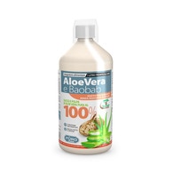 1000 ML PURO BY FORHANS ALOE VERA SUCCO&POLPA+BAOBAB PESCA BIANCA Integratore Drenante e Depurativo  1 di 2 