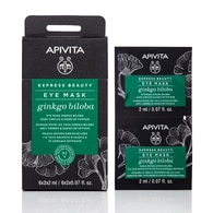 2x8ml Apivita EXPRESS GINGKO BILBOA Maschera Viso  1 di 2 