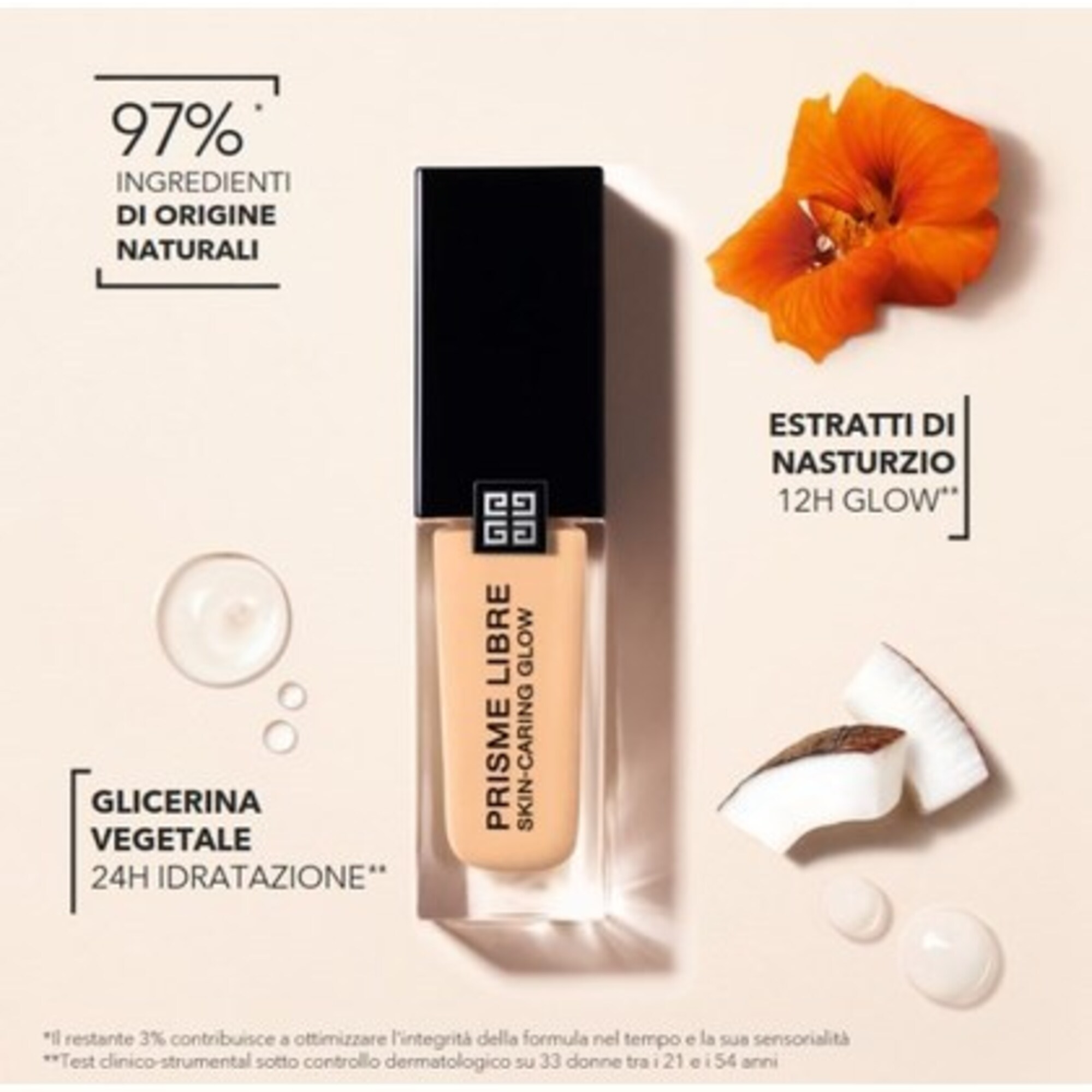  Givenchy PRISME LIBRE SKIN-CARING GLOW Fondotinta  1 di 3 