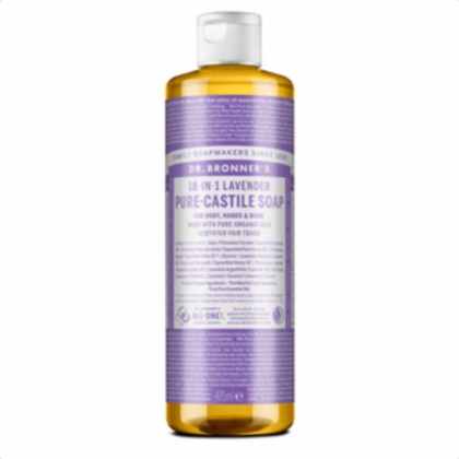 475 ML DR BRONNER’S 18 IN 1 LAVANDA Sapone Liquido  1 di 2 