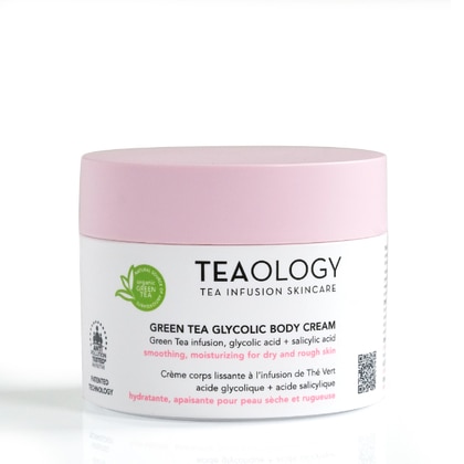 260 ML Teaology GREEN TEA GLYCOLIC BODY CREAM Crema Corpo Levigante  1 di 3 