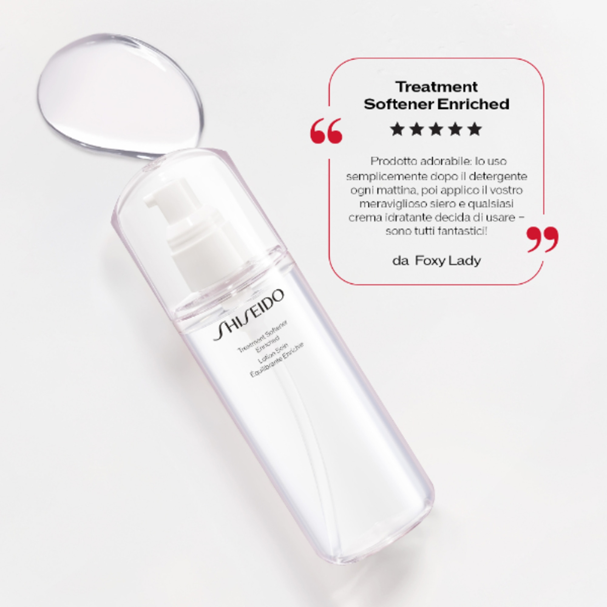 150 ML Shiseido TREATMENT SOFTENER ENRICHED Lozione Viso Emolliente Ricca 5 di 7 Lozione Viso Emolliente Ricca