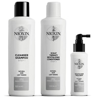 300 ML Nioxin SISTEMA 1 KIT TRIFASICO Cofanetto Trattamento Capelli  1 di 2 