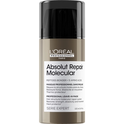 100 ML L'Oreal Professionnel ABSOLU REPAIR MOLECOLAR Professional Leave-In Mask  1 di 3 