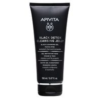 150 ML Apivita CLEANSING GEL BLACK DETOX Gel Detergente Nero Viso e Occhi  1 di 2 