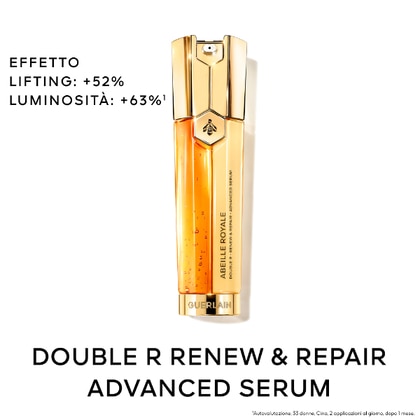 50ml+40ml+15ml+15ml Guerlain ABEILLE ROYALE PROGRAMMA ANTI-ETÀ ADVANCED DOUBLE R SERUM Cofanetto Regalo  1 di 8 