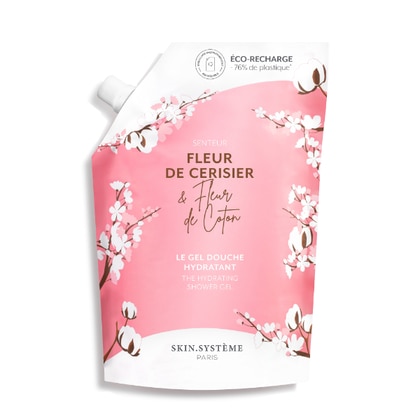 500 ML Marionnaud SKIN.SYSTÈME PARIS BATH & BODY Ricarica Doccia Gel Idratante Fiore di Ciliegio e Fiore di Cotone  1 di 1 