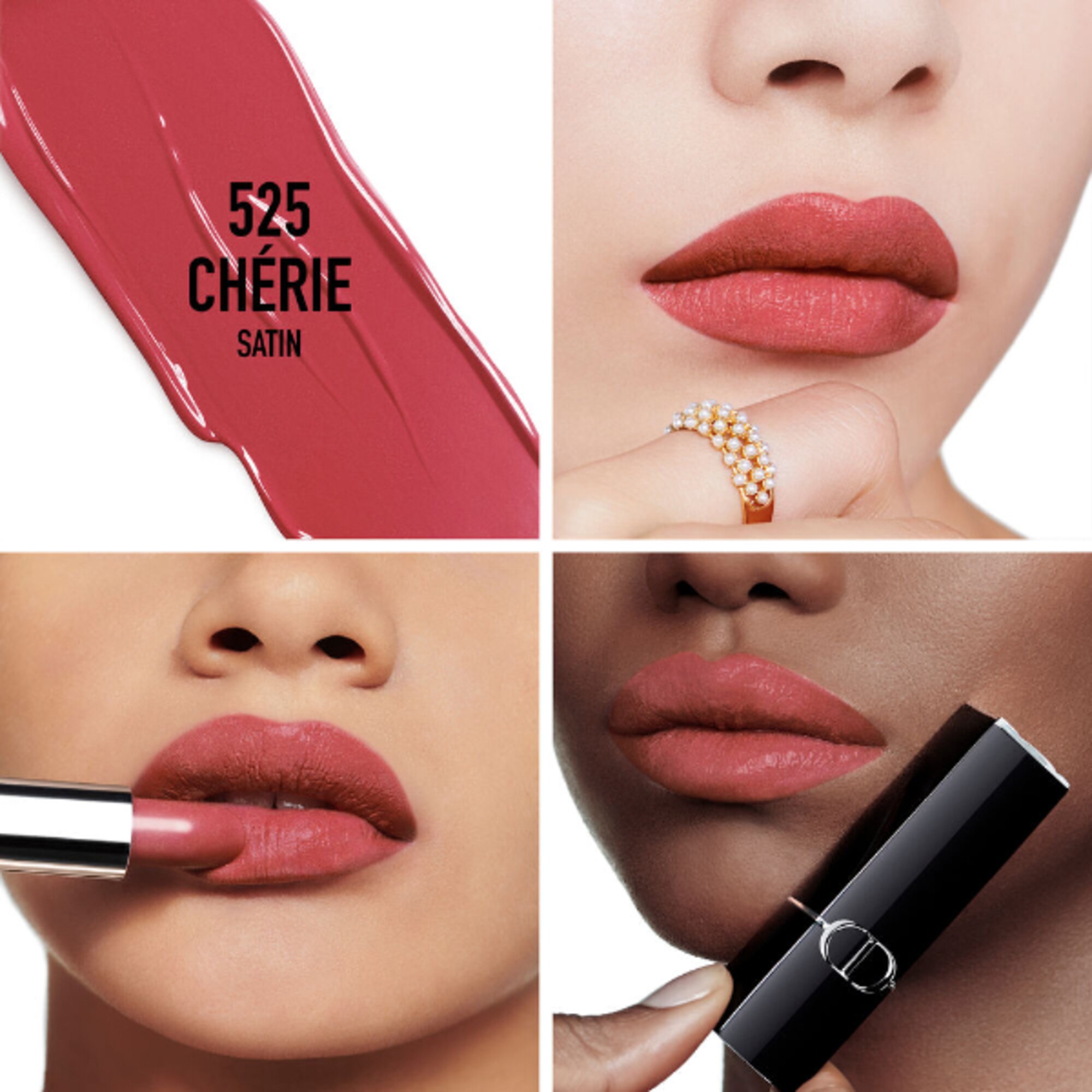  Dior ROUGE DIOR SATIN Rossetto - Comfort e Lunga Tenuta - Trattamento Floreale Idratante  1 di 3 