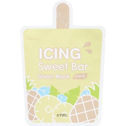 21 G A'PIEU ICING SWEET BAR SHEET MASK Maschera in Tessuto Iluminante all'Ananas e Mango  1 di 1 