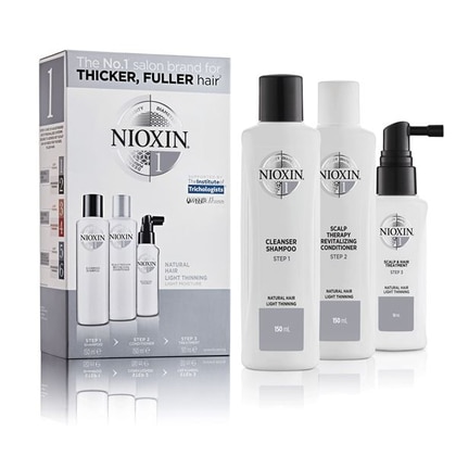 150 ML Nioxin SISTEMA 1 KIT TRIFASICO Cofanetto Trattamento Capelli  1 di 3 