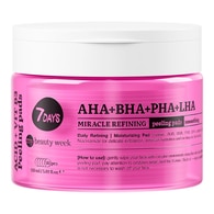 150 ML 7Days AHA+BHA+PHA+LHA Peeling Pad Viso Miracoloso Double-Face  1 di 2 