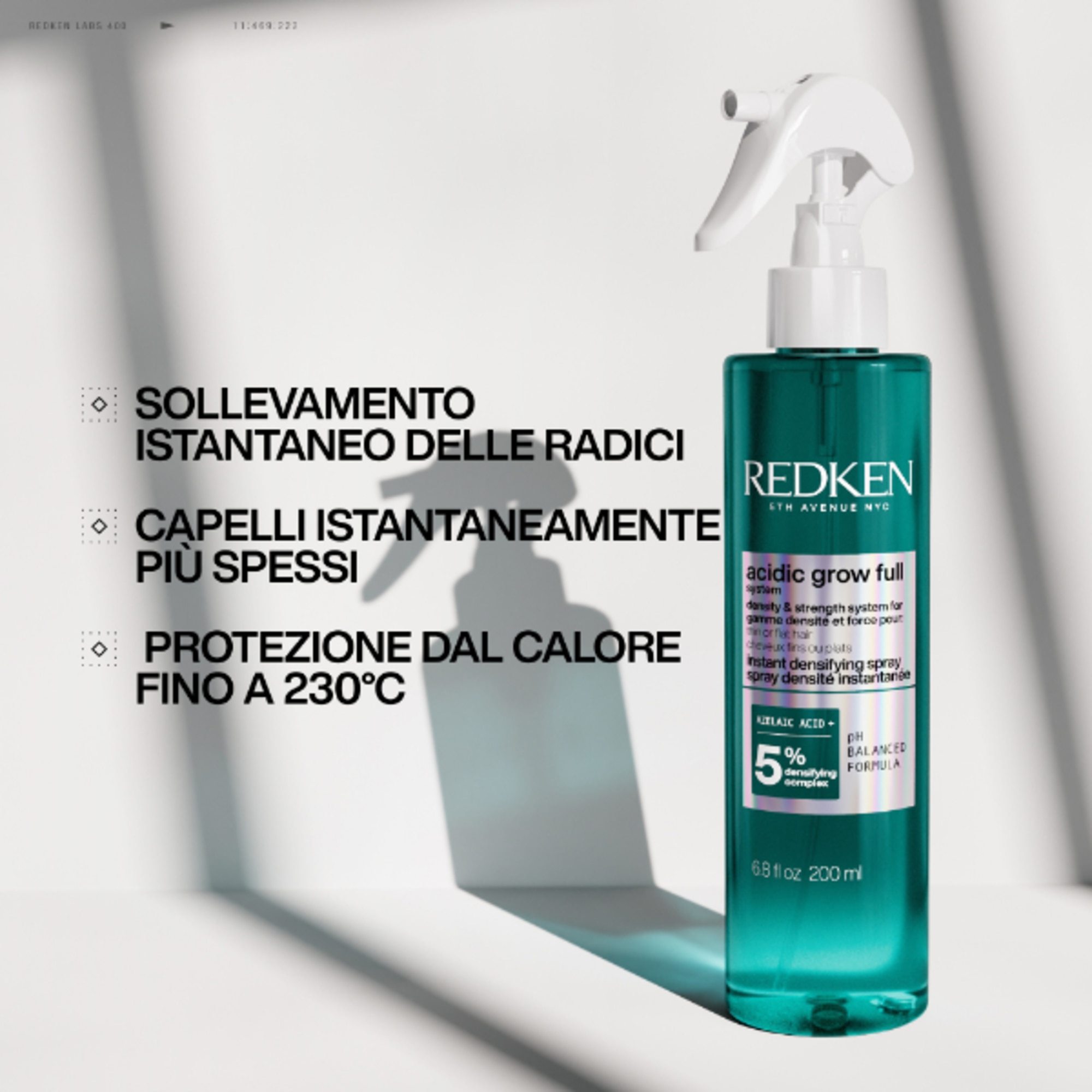 190 ML Redken ACIDIC GROW FULL SYSTEM Spray Densificante Volumizzante  1 di 8 