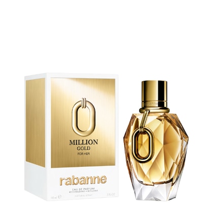 90 ML Rabanne MILLION GOLD FOR HER Eau De Parfum Intense  1 di 7 