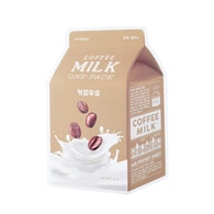 21 G A'PIEU COFFEE MILK ONE-PACK Maschera in Tessuto Viso Latte e Caffè  1 di 2 