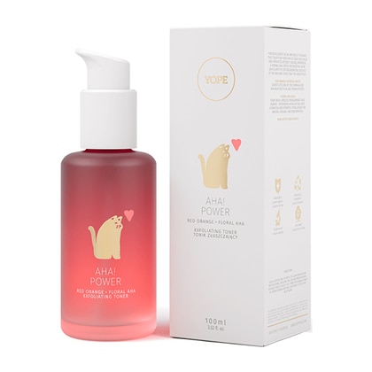 100 ML YOPE AHA! POWER Tonico esfoliante Red Orange Flower  1 di 2 