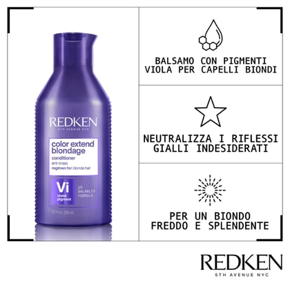 300 ML Redken COLOR EXTENDED BLONDAGE Balsamo  1 di 3 