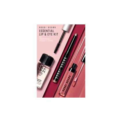 5,9ml+1,6g+6ml+30ml Bobbi Brown ESSENTIAL LIP & EYE KIT Cofanetto Regalo  1 di 3 