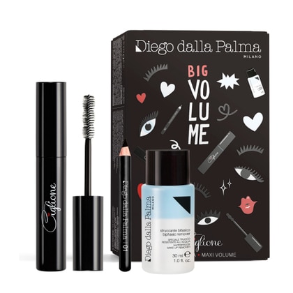 11ml+0,7g+30ml Diego dalla Palma KIT MASCARA CIGLIONE MAXI VOLUME Cofanetto Regalo  1 di 4 