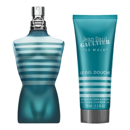 75ml+75ml Jean Paul Gaultier LE MALE EAU DE TOILETTE Cofanetto Regalo  1 di 3 