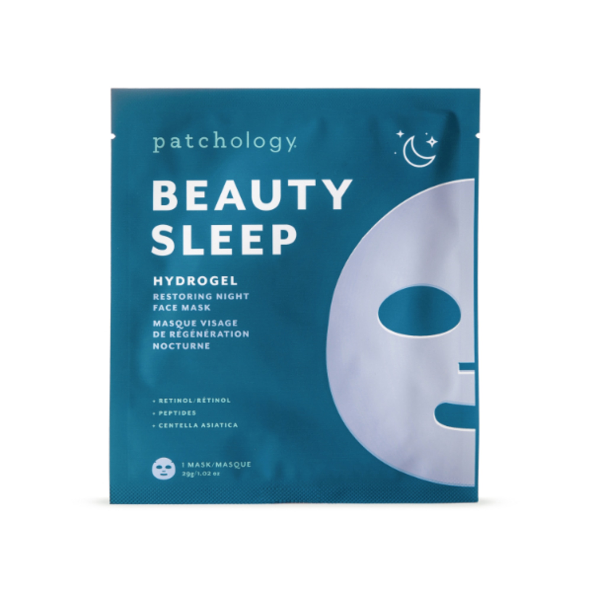 44 G Patchology BEAUTY SLEEP Hydrogel Restoring Night Face Mask 1 di 3