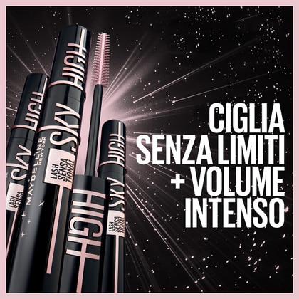 1 PCS MAYBELLINE SKY HIGH COSMIC BLACK Mascara Ciglia Sensazionali  1 di 3 