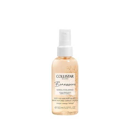 150 ML Collistar BENESSERE NEROLI E ELICRISO Acqua Profumata Corpo e Capelli 1 di 3