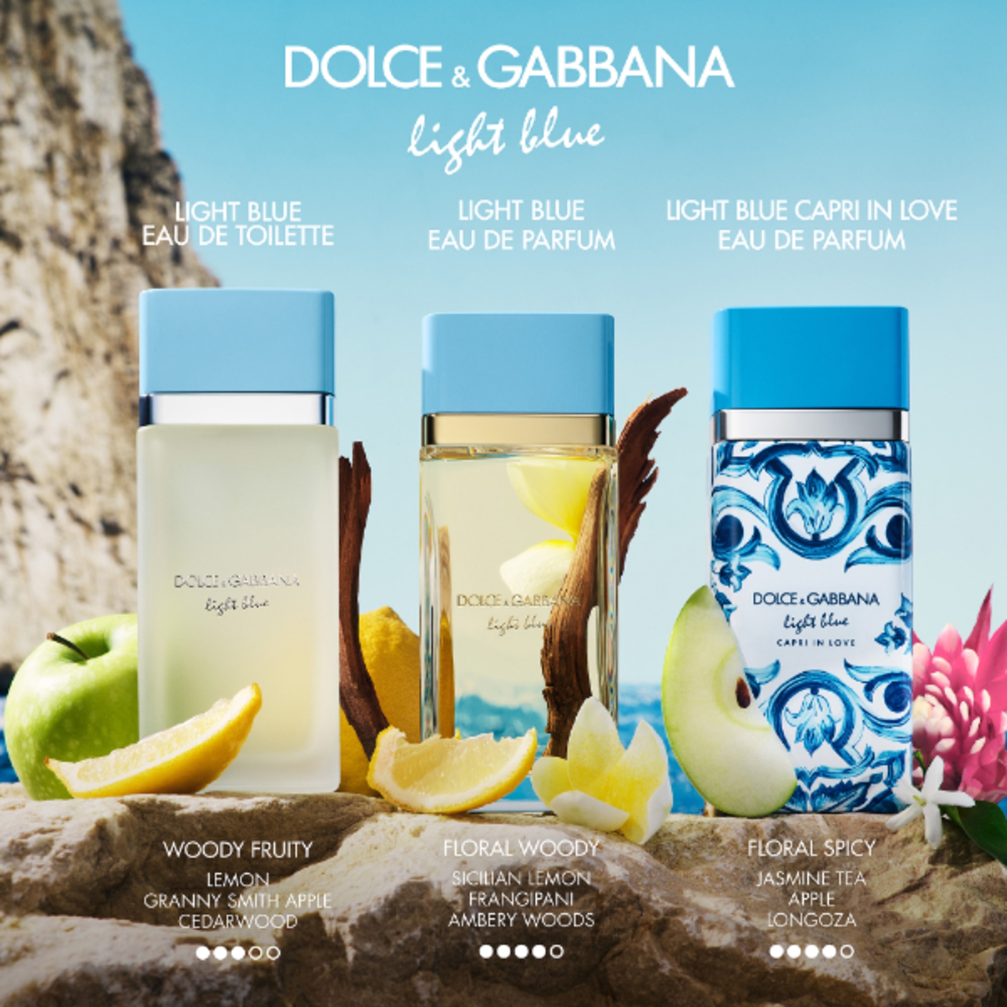 100 ML Dolce&Gabbana LIGHT BLUE Eau De Parfum 1 di 8