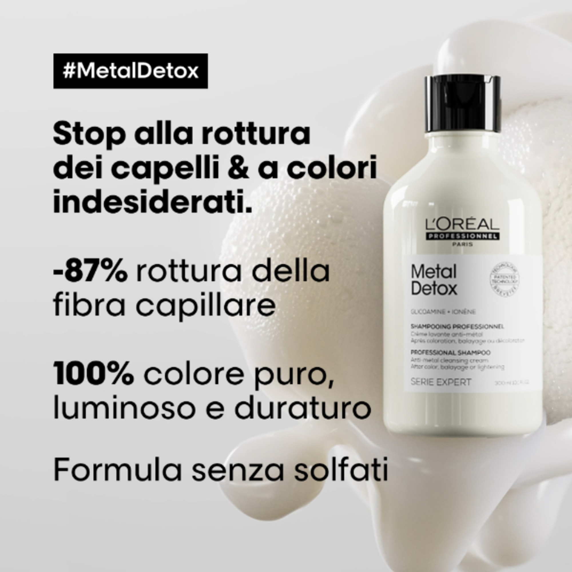 Shampoo Chelante per Capelli Danneggiati e Colorati